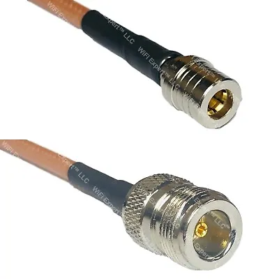 RG142 QMA MALE To N FEMALE Coaxial RF Cable USA-Ship Lot • $10.97