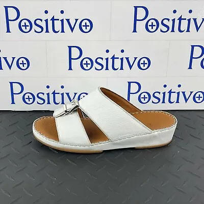 Bally Mens Herb White Leather Grained Sandals Shoes US 11 New • $229