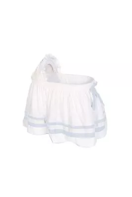 Baby Doll Bedding Modern Hotel Style II Bassinet Skirt Blue • $113.70