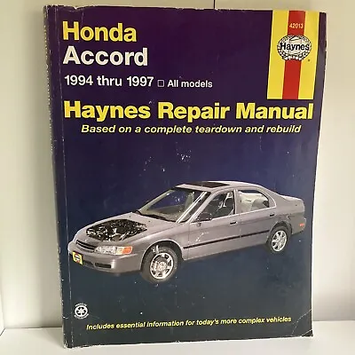 Repair Manual Haynes # 42013 - Honda Accord 1994 Thru 1997 - Repair Manual • $9.80