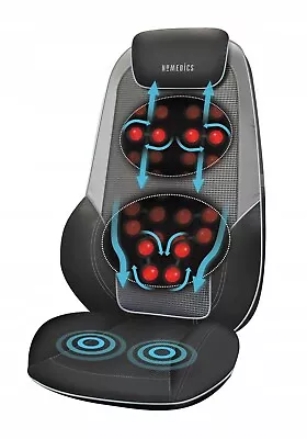 HoMedics Shiatsu Max 2.0 Heat Back Shoulder Massager Chair Vibration RRP £220 • £119.99