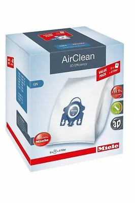 Miele Allergy XL-Pack GN Dust Bag Vacuum Cleaner 8 Bags Complete C1 C2 C3 NEW • $42.99