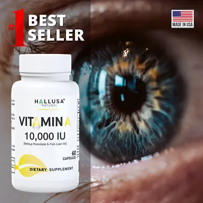 VITAMIN A - Vision & Immune Support - Eye Strain - Essential Nutrient - 60 Cap • $12.97