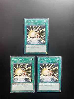 Yugioh Mask Change GENF-EN097 Common Mixed Editions Damaged X3 • $3.50