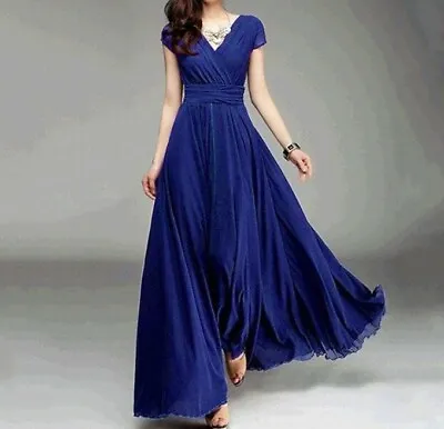 £26.79 • Buy Women Evening Formal Party Wedding Bridesmaid Maxi Dress Prom Cocktail Long Gown