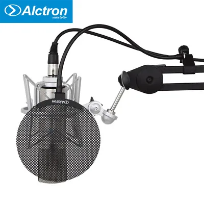 Studio Recording Microphone Pop Filter Desktop Mic Windscreen Mask Shield Metal • $19
