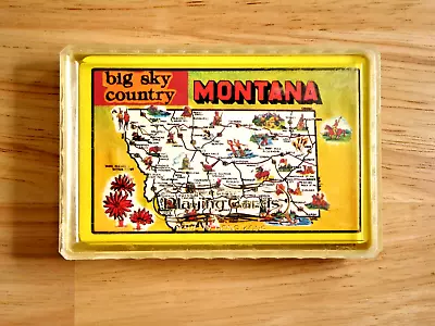 Montana Vintage Playing Cards Deck Souvenir Big Sky Country British Hong Kong • $8