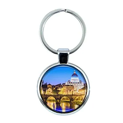 Vatican St Peters Keychain With Epoxy Dome And Metal Keyring • $11.99