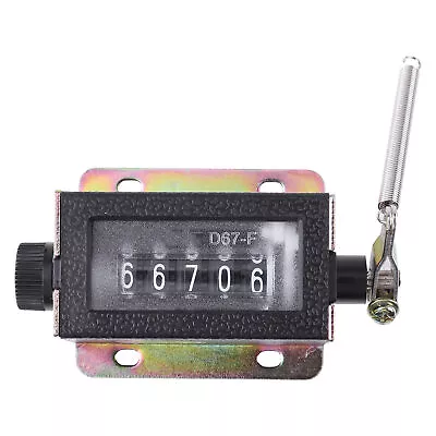 D67-F 5 Digit Mechanical Resettable Manual Hand Pull Stroke Tally Counter • $9.43