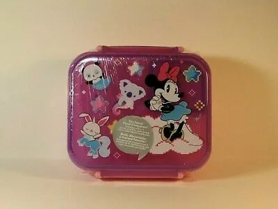 Disney Store Minnie Mouse Sectional Food Container With Utensil Lunch Box NEW • $19.95