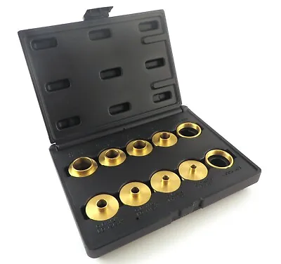 10 Piece 464985 Solid Brass Router Template Bushings Guide Bearings Set SBI16 • $27.99