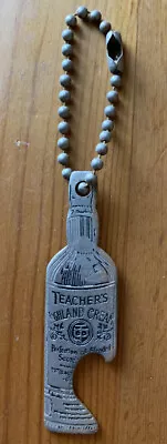 Vintage Teacher's Highland Cream Bottle-Shaped Keychain Bottle Opener • $2.99