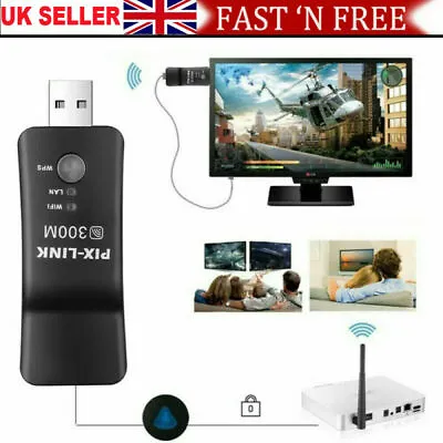 UK For Samsung Smart TV Wireless LAN Adapter WiFi Dongle RJ-45 Ethernet Cable • £8.99