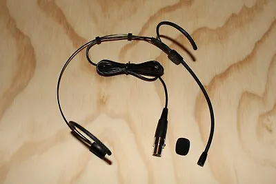 Black Double Earhook Headset Microphone For Shure Wireless-TA4F 4pin Mini XLR • $23.95