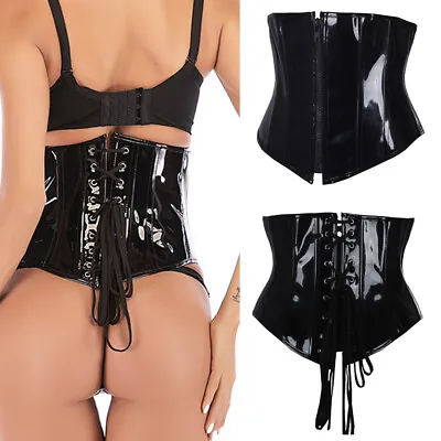 Women Fashion Faux Leather Waist Training Corset Bustier Top Steampunk Corset US • $20.99