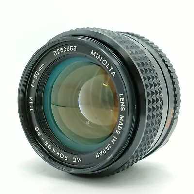 Minolta MC Rokkor-PG F/1.4 50mm MF Lens For MC Mount - GOOD • $49