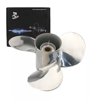 Stainless Steel Propeller 11 3/8x12 For Yamaha Outboard Engine 25 30 40 50 60HP  • $225.60