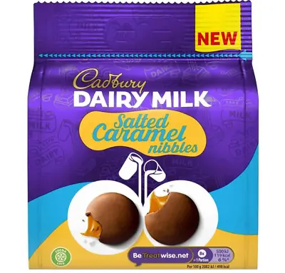 Cadbury Dairy Milk Salted Caramel Nibbles | 10 X 95g Bags | Bb 9 April 2024 • £10.99