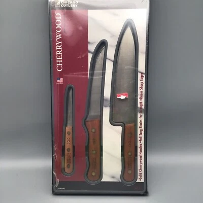 $22.99 • Buy Rare NEW SET - Vintage Chicago Cutlery C66/c61/c102 USA Made 3 Pcs Set