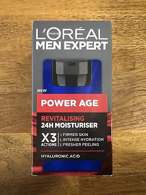 L'Oreal Men Expert Power Age Revitalising Hyaluronic Acid Face Moisturiser 50ml • £9.95