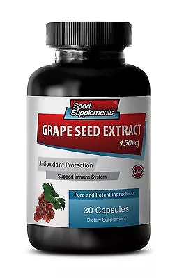 Wine Grape Seeds - Grape Seed Extract 95% 150mg - Immune System Booster Pills 1B • $18.46