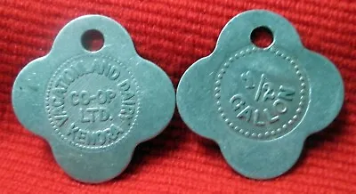 Vacationland Dairy Milk Token 1/2 Gallon Co-op Ltd Kenora Ontario Cgslc1 • $2.13