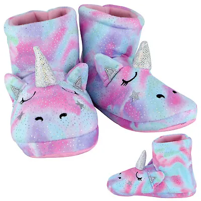 $21.96 • Buy Kids Pink 3D Unicorn Bootie Slippers | Ideal Gift For Boys And Girls
