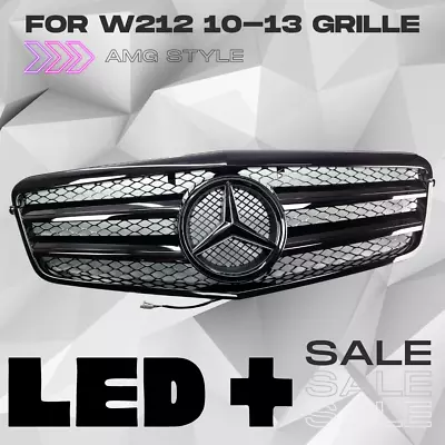 W212 LED Glossy Grille For Mercedes E350 E550 2010-2013 E63 AMG Look Replace • $189.99