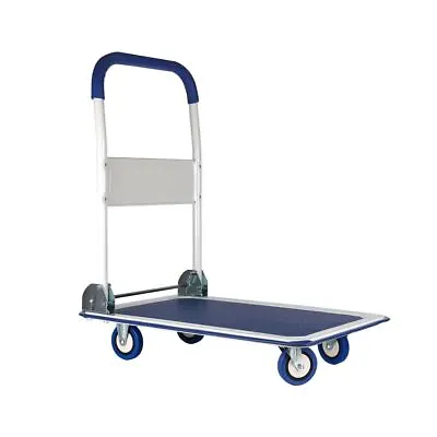 Folding Hand Truck Dolly Cart With Wheels Luggage Cart Trolley Moving 660lbs • $56.09