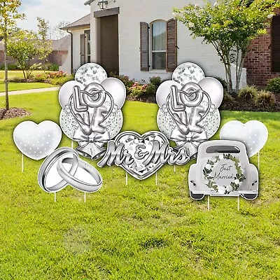 Victory Store Mr. And Mrs. Wedding Reception Decoration Signs Set 7pcs • $74.95