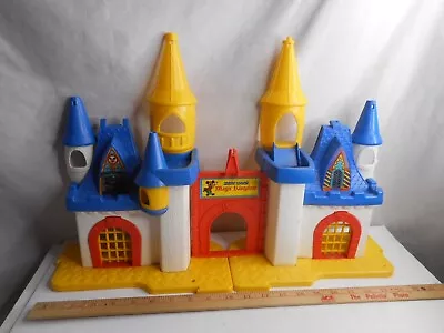 Vintage Mickey Mouse's Magic Kingdom Weebles Castle Playset 1977 Hasbro Disney • $18.95