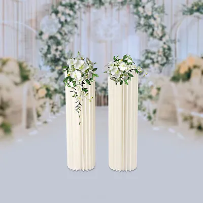 3.3ft Wedding Column Flower Display Holder Backdrop Pillar Stand Cardboard Vase • $48