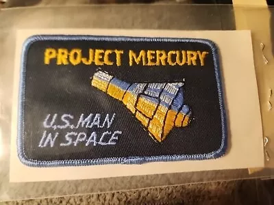 Project Mercury U.s. Man In Space Unused Patch Nasa  • $50
