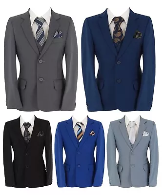 Boys Suit For Wedding Pageboy Special Occasion Formal Wear 6 PC Set • £42.99