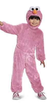 Girls Sesame Street Elmo Pink Plush Comfy Fur Costume 2T • $14.99