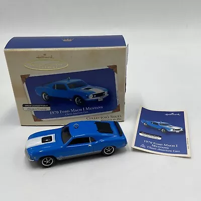 HALLMARK 1970 Ford Mach I Mustang Ornament 12th In Series 2002 • $19.95