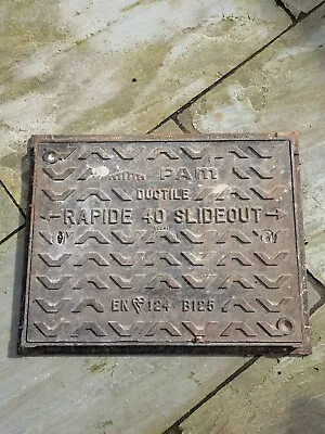 £80 • Buy Cast Iron Slideout Manhole Cover With Frame - Pam Ductile Rapide 40