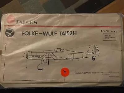 Falcon Industries 1/48 Scale War Eagle Focke- Wulf Ta152h Vac Formed Model Kit • $14