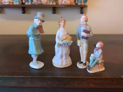 Hallmark Ornaments A Christmas Carol Lot Of 4 Porcelain Ornaments 1991 • $19