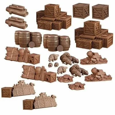 Terrain Crate: Dungeon Debris Wargaming Terrain And Scenery - Crates Barrels • £27.99
