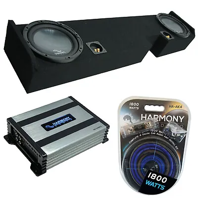 01-15 Ford F250 F350 Ext Super Cab Truck Harmony R104 Dual 10  Sub Box HA-A400.1 • $325.99