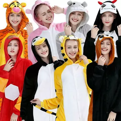 Unisex Animal Pajamas Kigurumi Onsies Adults Cosplay Costume Halloween Xmas • $36.65