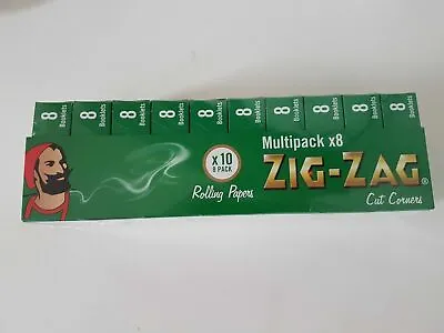 ZIG ZAG MULTIPACK GREEN STANDARD Cigarette Rolling Papers Tobacciana Smoking • £0.99