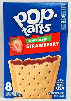 £5.65 • Buy Kellogg's Pop Tarts Unfrosted Strawberry Toaster Pastries 13.5 Oz