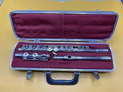 Bundy The Selmer Company Flute Silver Plated W/ Hard  Case - Usa Made 94287 • $50