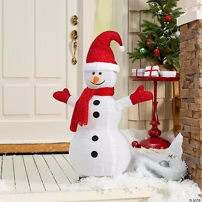 3 Ft. Light-Up Snowman Collapsible Outdoor Christmas Decoration  NEW • $15