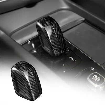 Black Gear Shift Knob Cover Carbon Fiber For Volvo XC40 XC60 XC90 V60 V90 S60 • $55.99