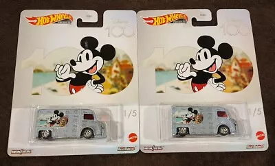 Hot Wheels Premium Disney 100 Mickey Mouse CITROEN TYPE H Lot Of 2 • $19.99