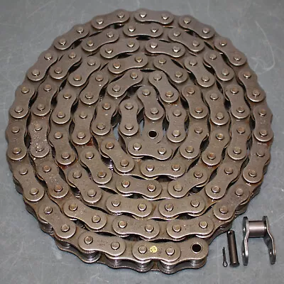 Dayton Roller Chain & Connecting Link 2YDW9 ANSI #80 X 10 Ft Riveted Pin Steel • $49.95