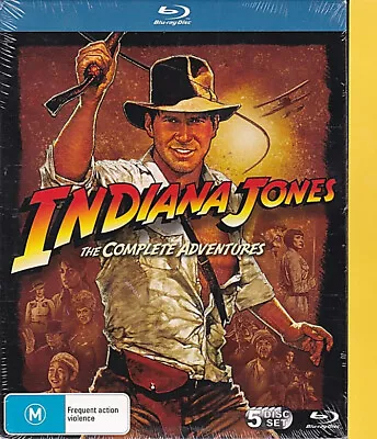 Indiana Jones - Complete Adventures Brand New (Blu-ray 2012 5 Disc Reg B) F4 • $38.30